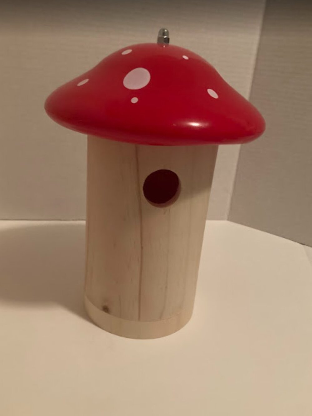 Mushroom Birdhouse Red